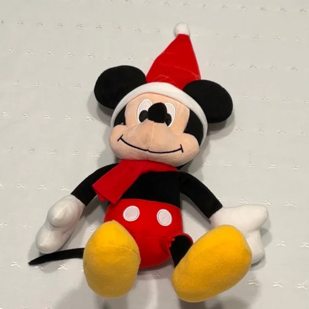 Mickey Mouse Santa Hat Plush Doll - Picture 6 of 7